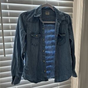 Denim Button-Up Shirt
